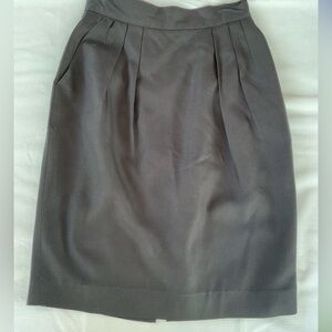 Rena Rowan for Saville skirt. Size 10 mini to midi. Black